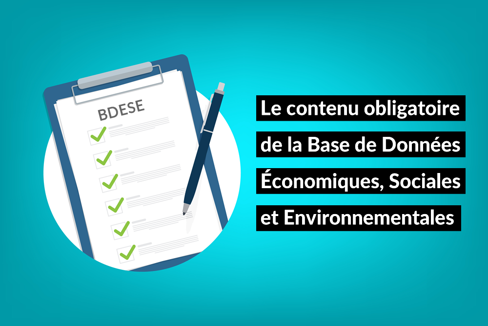 Le contenu obligatoire de la Base de Données Économiques, Sociales et Environnementales 