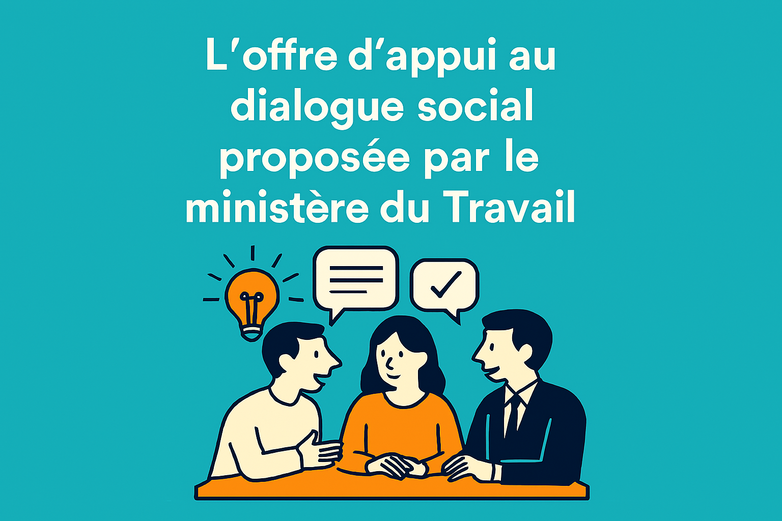 Le ministère du Travail propose une offre d'appui au dialogue social structurée, mobilisant plusieurs opérateurs publics spécialisés pour les représentatnts du personnel et les élus de CSE