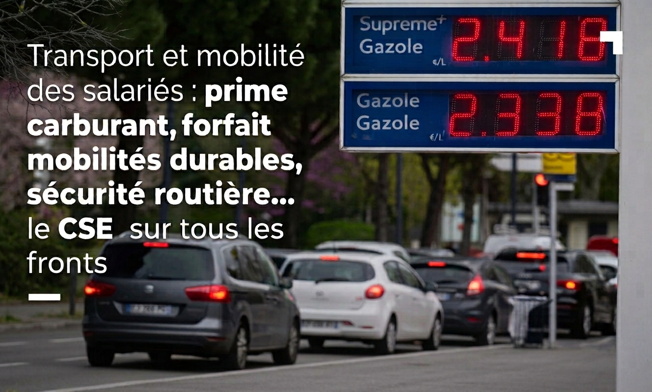 Transport et mobilité des salariés : prime carburant, forfait mobilités durables, sécurité routière… le CSE sur tous les fronts