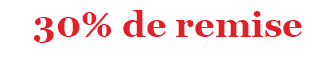 30% de remise