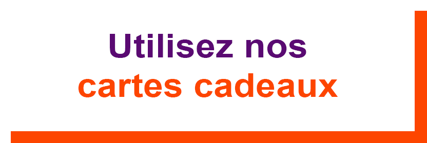 Utilisez nos cartes cadeaux